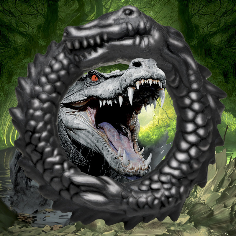Creature Cocks Cockring Black Caiman Noir